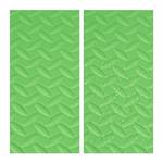 24 x grüne Bodenschutzmatte Grün - Kunststoff - 60 x 1 x 60 cm
