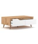 Table Basse Tree Blanc - Bois manufacturé - 60 x 37 x 100 cm