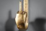 Kleiderhaken FINGERS Gold - Metall - 10 x 17 x 11 cm