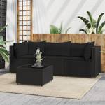 Salon de jardin 3029629-2 (lot de 4) Noir