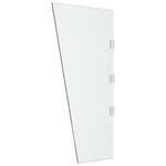 Vordach Seitenwand 3012295-1 Glas - Metall - 100 x 1 x 30 cm