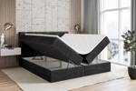 Boxspringbett MILTIO Schwarz - Breite: 140 cm - H4