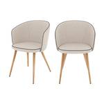 Chaise Chiara (Lot de 2) Beige