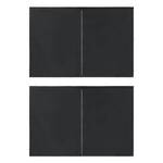 Zeltwand (2er Set) 296175 Grau - Kunststoff - Textil - 1 x 195 x 300 cm