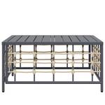 Gartentisch DE560 Grau - Rattan - 70 x 70 x 70 cm