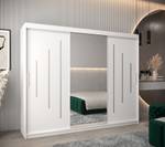 Armoire à portes coulissantes york 1 Blanc - Largeur : 250 cm - 3 portes