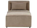 Chaiselongue LEMVIG 2-tlg Beige - Taupe