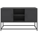 Highboard DE3715 Schwarz - Metall - 39 x 123 x 36 cm