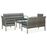 Garten-Sofa-Set Grau