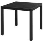 Garten Essgruppe (3-teilig) 3004878-1 Schwarz - Metall - Kunststoff - Rattan - 79 x 74 x 79 cm