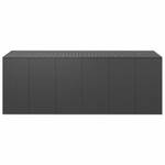 Kissenbox Schwarz - Metall - Polyrattan - 291 x 104 x 291 cm