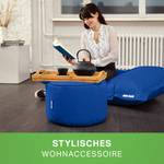 Sitzsack-Hocker Pouf "Stay" 45x25cm Blau