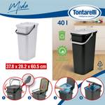 Recycling-Behälter PK6313 Grau - Kunststoff - 28 x 28 x 37 cm