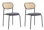 Lot de 2 chaises OREBRO Noir