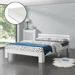 Cadre de Lit Nivala Double Matelas Pin Blanc - Largeur : 144 cm