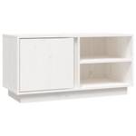 TV-Schrank D845 Weiß - Massivholz - 35 x 41 x 80 cm