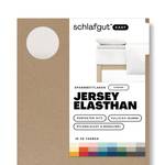 Topper Spannbettlaken Jersey Elasthan Beige - Breite: 90 cm