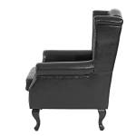 Relaxsessel Chesterfield Schwarz - Kunstleder - 75 x 102 x 80 cm