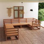 Garten-Lounge-Set (8-teilig) 3009716-1 Braun - Massivholz - Holzart/Dekor - 70 x 67 x 70 cm