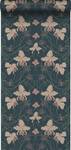 Tapete Blumenmuster im Jugendstil 7435 Blau