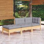 Salon de jardin (lot de 3) 3012424 Marron - Gris