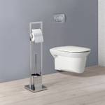 WC Garnitur TOMA Silber - Metall - 18 x 75 x 18 cm
