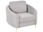 Fauteuil TROSA Doré - Gris - Gris lumineux