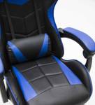 Gaming Stuhl HURI411_BLAUWZWART Schwarz - Blau