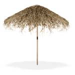 Hawaii Sonnenschirm Beige - Braun - Holzwerkstoff - Rattan - 238 x 250 x 238 cm