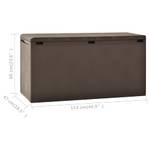 Aufbewahrungsbox Braun - Kunststoff - Polyrattan - 114 x 60 x 114 cm