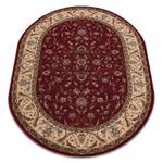 Tapis en Laine Omega Ovale Aries Fleurs Rouge - Textile - 200 x 1 x 300 cm