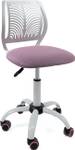 Chaise de bureau enfant SAWI (rose) Rose foncé - Blanc