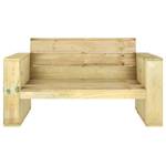 Banc de jardin 3011386 Vert - Bois manufacturé - Bois/Imitation - 139 x 74 x 76 cm