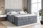 Boxspringbett IDRIKO KING Hellgrau - Breite: 120 cm