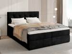 Boxspringbett DETROIT Schwarz - Breite: 160 cm