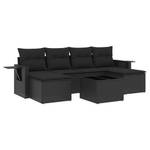 Gartensitzgruppe K890(7-tlg) Schwarz - Massivholz - 69 x 62 x 55 cm