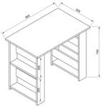 Efilo Schreibtisch Holz Computertisch