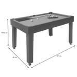 Tischkicker J15 MDF 7in1 Multiplayer Schwarz - Holzwerkstoff - Holzart/Dekor - 107 x 82 x 60 cm