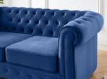 Sofa CHESTERFIELD Blau - Tiefe: 168 cm