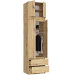 Surmeuble pour Armoire S60 2P CLP Chêne clair