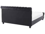 Lit double AVALLON Noir - 152 x 233 cm