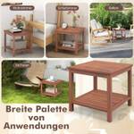 Gartentisch TI93736DE Braun - Holzwerkstoff - 45 x 45 x 45 cm