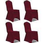 Housse de chaise(lot de 4) 299451-1 Bordeaux