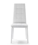 Set de 4 chaises Chelsea tapissées Blanc Blanc