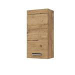 Hängeschrank Luna Eiche Braun - Holzwerkstoff - 37 x 77 x 24 cm