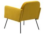 Fauteuil NARKEN Noir - Jaune moutarde - Jaune