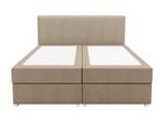 Lit boxspring ONAN Beige - Largeur : 165 cm