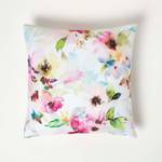 Gartenkissen Aquarell-Blumen 2er-Set Pink - Textil - 45 x 7 x 45 cm