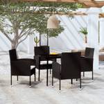 Garten-Essgruppe (5-teilig) 3013430-2 Schwarz - Weiß - Metall - 80 x 74 x 80 cm