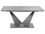 Table de salle à manger ALCANTRA Noir - Gris - Bois manufacturé - 90 x 73 x 160 cm